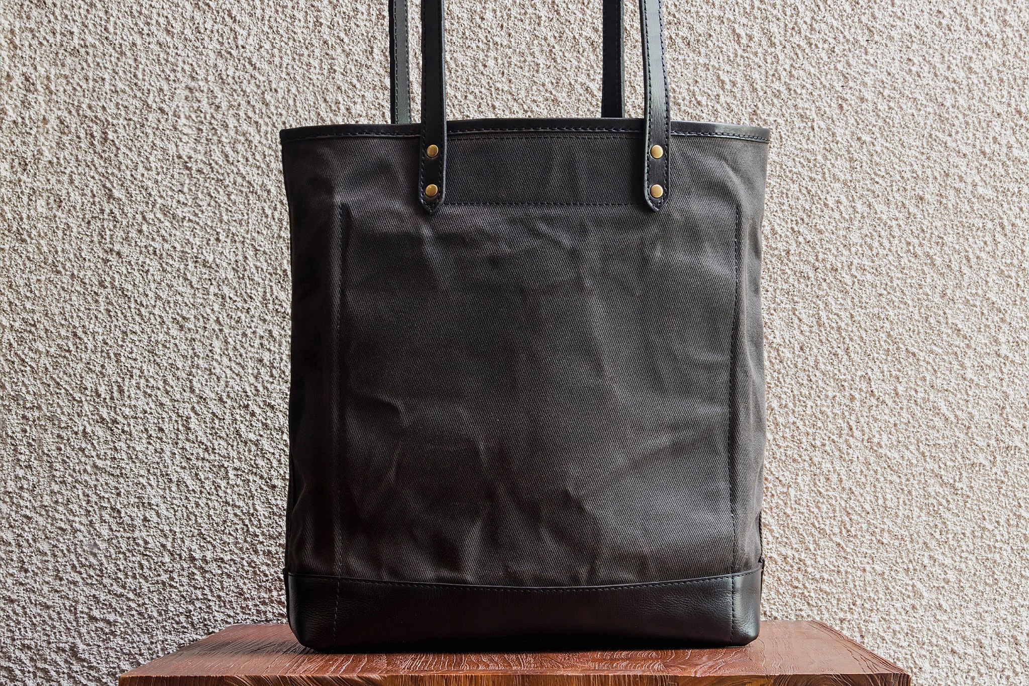 Slim Tote/Ash - Waxed Twill